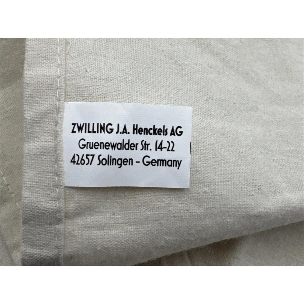 JA Henckels 5-slot 100% Cotton Knife Gadget Roll *RARE* Item Knives NOT included